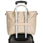 Peterson, torba podróżna z uchwytem na walizkę, beżowa