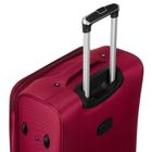 Peterson, walizka, wykonana z poliestru, średnia, czerwono-niebieska, 68 cm