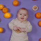 Petit Boum, grzechotka sensoryczna, pomarańcza