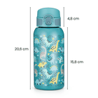 Petite&Mars, butelka termiczna ze stali nierdzewnej z ustnikiem, dino park, 500 ml