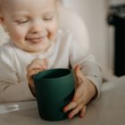 Petite&Mars, Take&Match, silikonowy kubek, Green Misty, 6m+