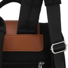 Plecak, czarno-brązowy, Peterson