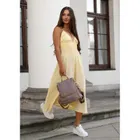 Plecak miejski, beżowy, skóra ekologiczna, Peterson