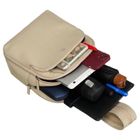 Plecak miejski, beżowy, skórzany, Rovicky