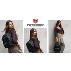 Plecak miejski, czarny, Peterson