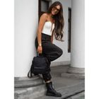 Plecak miejski, czarny, skóra ekologiczna, Peterson