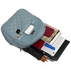 Plecak miejski, niebieski, skóra ekologiczna, Peterson