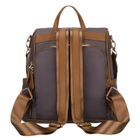 Plecak miejski, szary, skóra ekologiczna, Peterson