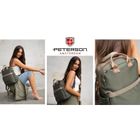 Plecak miejski, zielony, Peterson