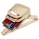 Plecak na jedno ramię, saszetka, beżowy, Peterson