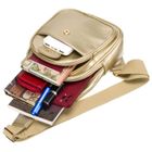 Plecak na jedno ramię, saszetka, złoty, Peterson