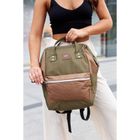 Plecak na laptopa, zielony, wodoodporny, port USB, Himawari