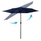 Plonos, parasol ogrodowy, składany, 6 segmentowy, z pokrowcem, 300 cm