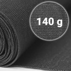 Plonos, siatka cieniująca, 1,5-50m 140g/m2 + 50 zacisków, szara