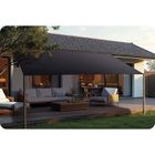 Plonos, żagiel przeciwsłoneczny prostokątny, szary, 3-4m