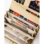 Portfel, beżowy, skóra ekologiczna, Peterson