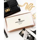 Portfel, beżowy, skóra ekologiczna, Peterson