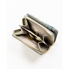 Portfel, biało-niebieski, skórzany, Peterson