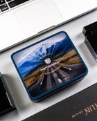 Portfel, brązowy, skórzany, Peterson