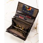 Portfel, brązowy, skórzany, Peterson