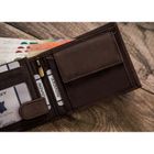 Portfel, brązowy, skórzany, RFID, Always Wild