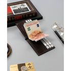 Portfel, brązowy, skórzany, RFID, Rovicky