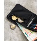 Portfel, czarno-szary, skóra ekologiczna, Peterson