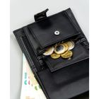 Portfel, czarny, skóra ekologiczna, 4U Cavaldi