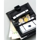 Portfel, czarny, skóra ekologiczna, 4U Cavaldi