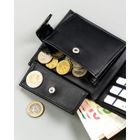 Portfel, czarny, skóra ekologiczna, 4U Cavaldi