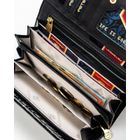 Portfel, czarny, skóra naturalna i ekologiczna, Peterson