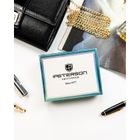 Portfel, czarny, skóra naturalna i ekologiczna, Peterson