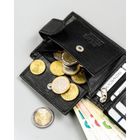 Portfel, czarny, skórzany, 4U Cavaldi