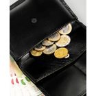 Portfel, czarny, skórzany, 4U Cavaldi