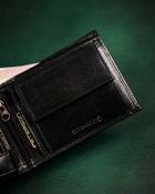 Portfel, czarny, skórzany, Peterson