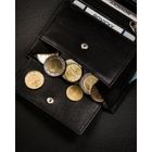 Portfel, czarny, skórzany, Ronaldo