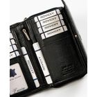 Portfel, czarny, skórzany, Rovicky