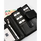 Portfel, czarny, skórzany, Rovicky