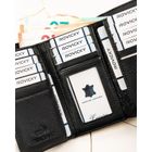 Portfel, czarny, skórzany, Rovicky