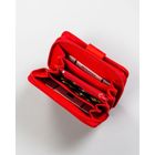 Portfel, czerwony, skóra ekologiczna, 4U Cavaldi