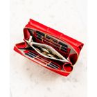 Portfel, czerwony, skóra ekologiczna, Peterson