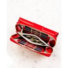 Portfel, czerwony, skóra ekologiczna, Peterson