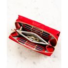 Portfel, czerwony, skóra ekologiczna, Peterson