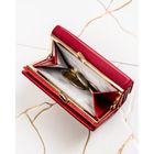 Portfel, czerwony, skóra naturalna i ekologiczna, Peterson