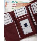 Portfel, czerwony, skórzany, 4U Cavaldi