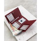 Portfel, czerwony, skórzany, 4U Cavaldi