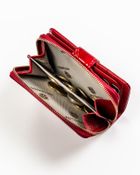 Portfel, czerwony, skórzany, Peterson