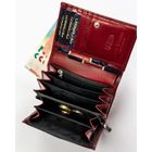 Portfel, czerwony, skórzany, Peterson