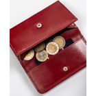 Portfel, czerwony, skórzany, Peterson