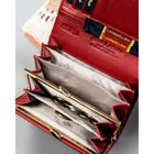 Portfel, czerwony, skórzany, Peterson